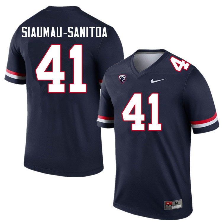 Men #41 Eddie Siaumau-Sanitoa Arizona Wildcats College Football Jerseys Sale-Navy - Click Image to Close